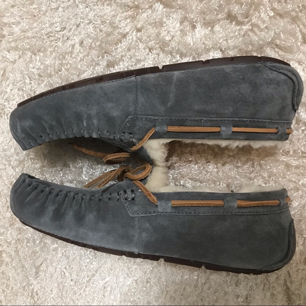 NNOB UGG Gray Suede Moccasins - Picture 6 of 8